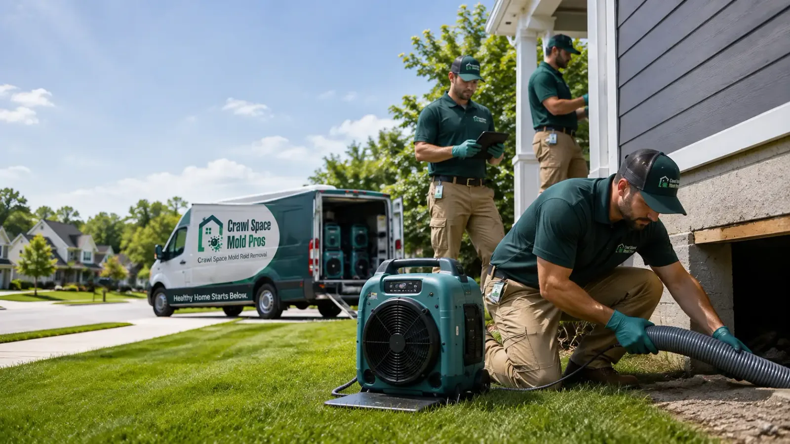 Crawl Space Mold Removal in Fairdale, ND
